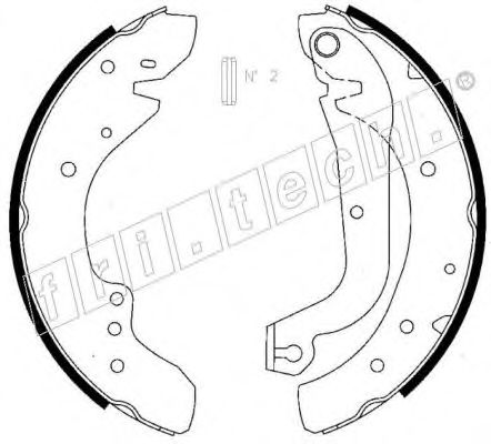 Комплект тормозных колодок fri.tech. 1034.095