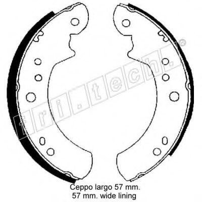 Комплект тормозных колодок fri.tech. 1040.127