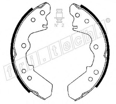 Комплект тормозных колодок fri.tech. 1047.358