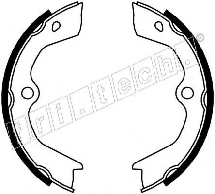 Комплект тормозных колодок, стояночная тормозная система fri.tech. 1048.001
