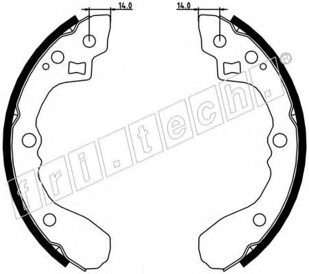 Комплект тормозных колодок fri.tech. 1049.151