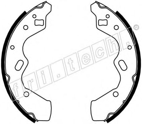 Комплект тормозных колодок fri.tech. 1049.153