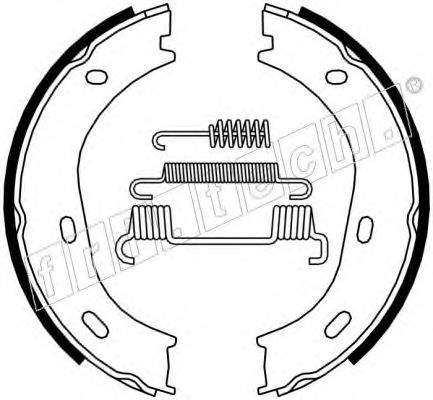 Комплект тормозных колодок, стояночная тормозная система fri.tech. 1052.116K