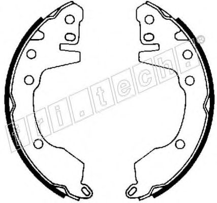 Комплект тормозных колодок fri.tech. 1064.163