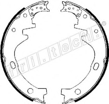 Комплект тормозных колодок fri.tech. 1067.164