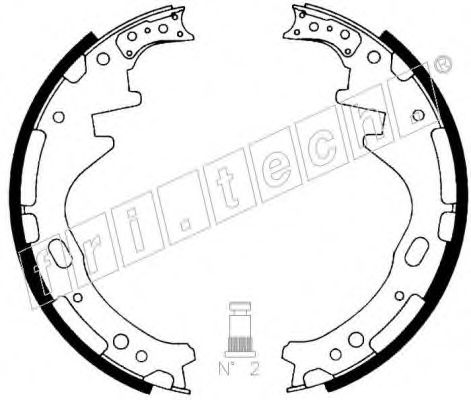 Комплект тормозных колодок fri.tech. 1067.174