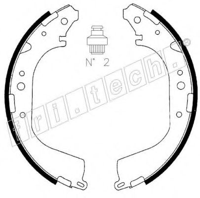Комплект тормозных колодок fri.tech. 1067.179