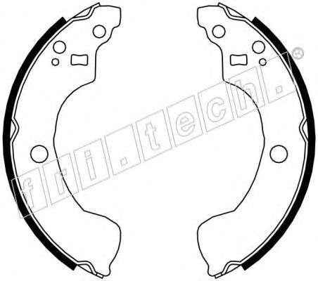 Комплект тормозных колодок fri.tech. 1067.195