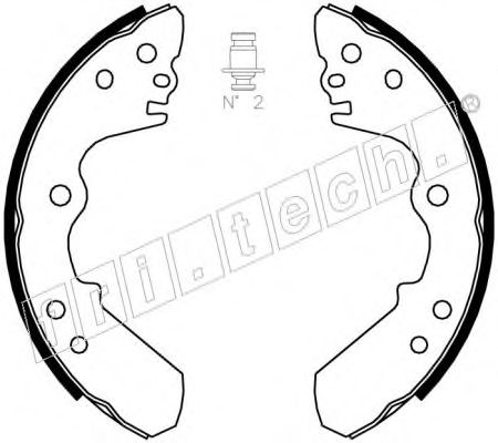 Комплект тормозных колодок fri.tech. 1073.168