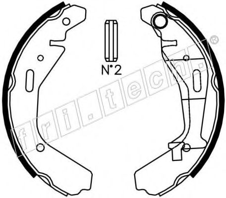 Комплект тормозных колодок fri.tech. 1073.176