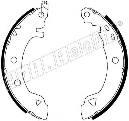 Комплект тормозных колодок fri.tech. 1088.218