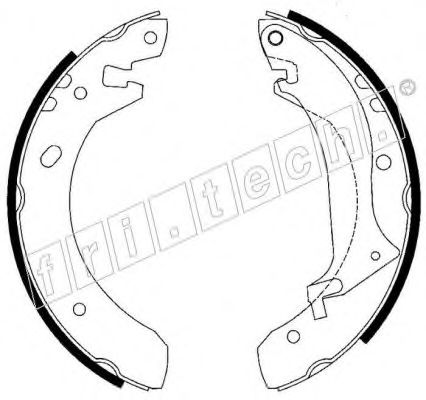 Комплект тормозных колодок, стояночная тормозная система fri.tech. 1092.306