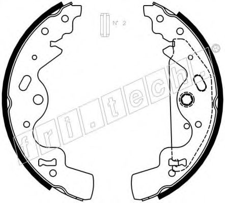 Комплект тормозных колодок fri.tech. 1092.308