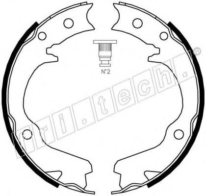 Комплект тормозных колодок, стояночная тормозная система fri.tech. 1110.336