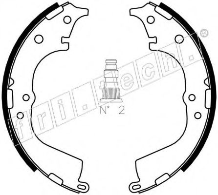 Комплект тормозных колодок fri.tech. 1115.298