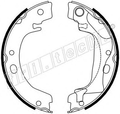 Комплект тормозных колодок, стояночная тормозная система fri.tech. 1115.318