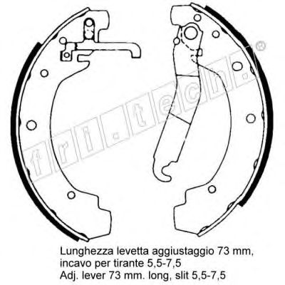 Комплект тормозных колодок fri.tech. 1124.277