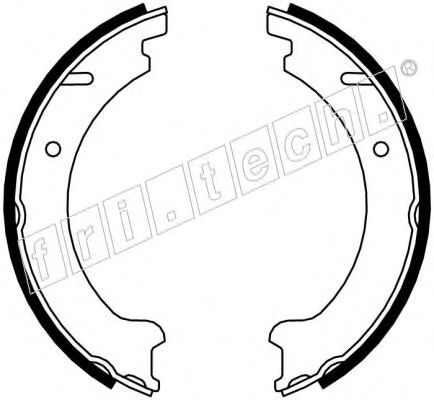Комплект тормозных колодок, стояночная тормозная система fri.tech. 1127.272