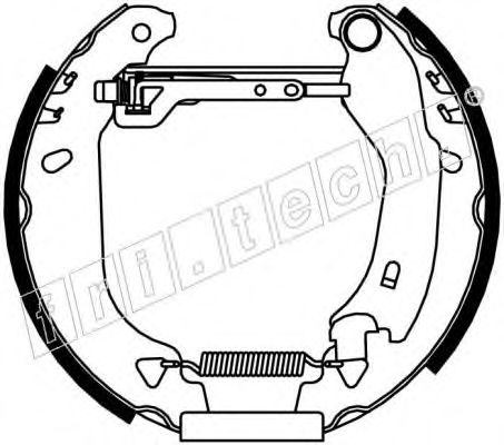 Комплект тормозных колодок fri.tech. 16062