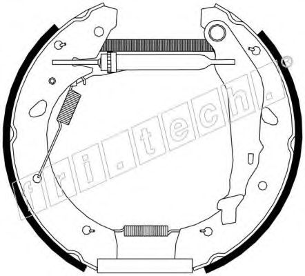 Комплект тормозных колодок fri.tech. 16251