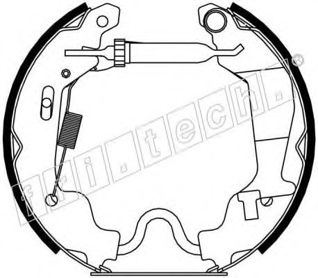 Комплект тормозных колодок fri.tech. 16256