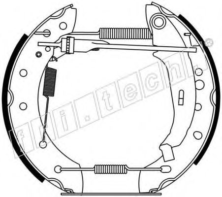 Комплект тормозных колодок fri.tech. 16277