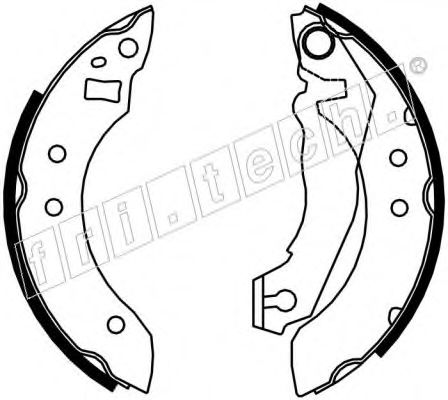 Комплект тормозных колодок fri.tech. 17005
