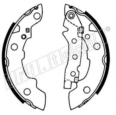 Комплект тормозных колодок RAICAM 7098