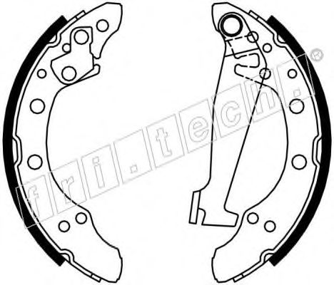 Комплект тормозных колодок fri.tech. 17072