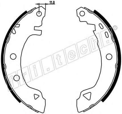 Комплект тормозных колодок fri.tech. 17150