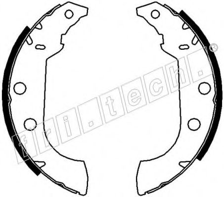 Комплект тормозных колодок fri.tech. 17151