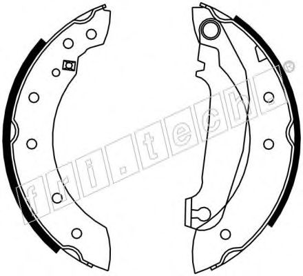 Комплект тормозных колодок fri.tech. 17206
