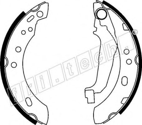 Комплект тормозных колодок fri.tech. 17211
