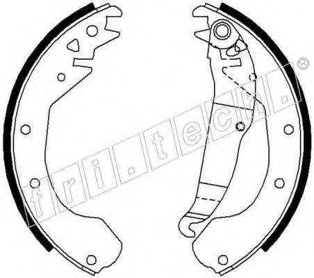 Комплект тормозных колодок DELPHI 1037