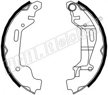 Комплект тормозных колодок fri.tech. 17256