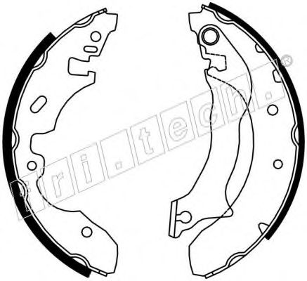 Комплект тормозных колодок fri.tech. 17261