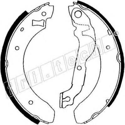 Комплект тормозных колодок fri.tech. 17307