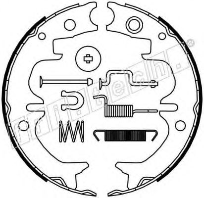 Комплект тормозных колодок, стояночная тормозная система fri.tech. 1115.314K