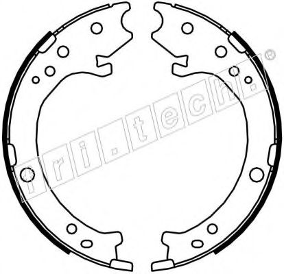 Комплект тормозных колодок, стояночная тормозная система fri.tech. 1044.025