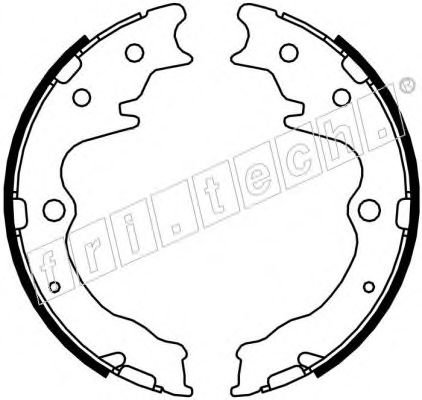 Комплект тормозных колодок, стояночная тормозная система fri.tech. 1049.163