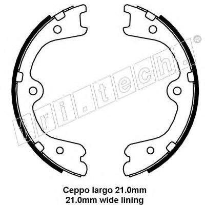 Комплект тормозных колодок, стояночная тормозная система fri.tech. 1067.200