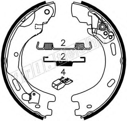 Комплект тормозных колодок, стояночная тормозная система fri.tech. 1092.314