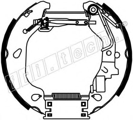 Комплект тормозных колодок fri.tech. 16384