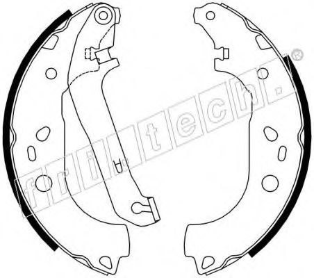 Комплект тормозных колодок fri.tech. 17394