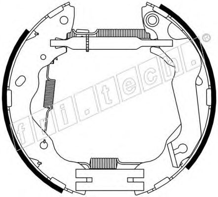 Комплект тормозных колодок fri.tech. 16421