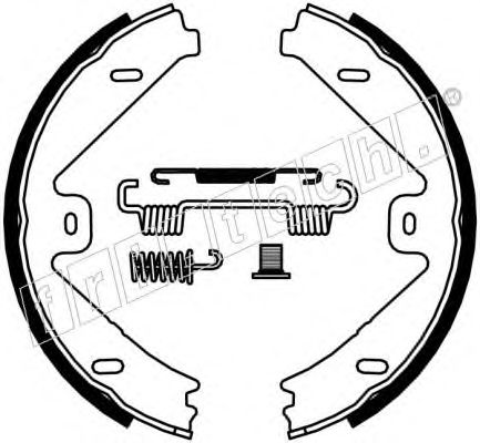 Комплект тормозных колодок, стояночная тормозная система fri.tech. 1052.137K