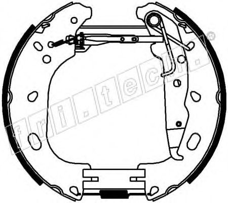 Комплект тормозных колодок fri.tech. 16432