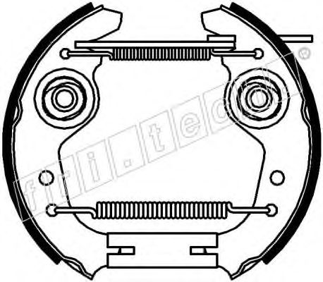 Комплект тормозных колодок fri.tech. 16448