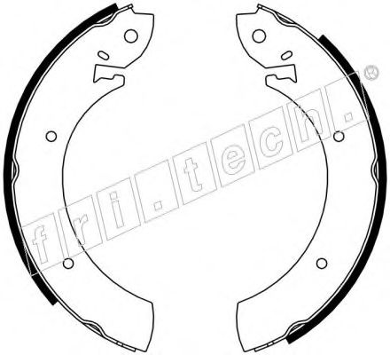 Комплект тормозных колодок fri.tech. 17434