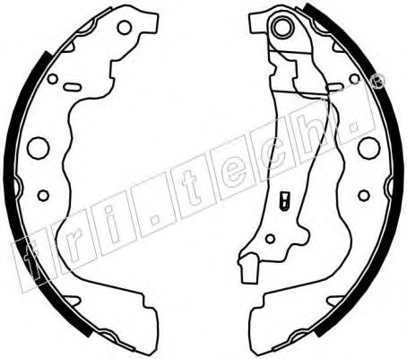 Комплект тормозных колодок fri.tech. 17439